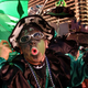 A member of the Liberty Comic Club dressed as a “wench” participates in the New Year’s Day Mummer’s Parade Jan. 1, 2004, in Philadelphia.
William Thomas Cain/Getty Images